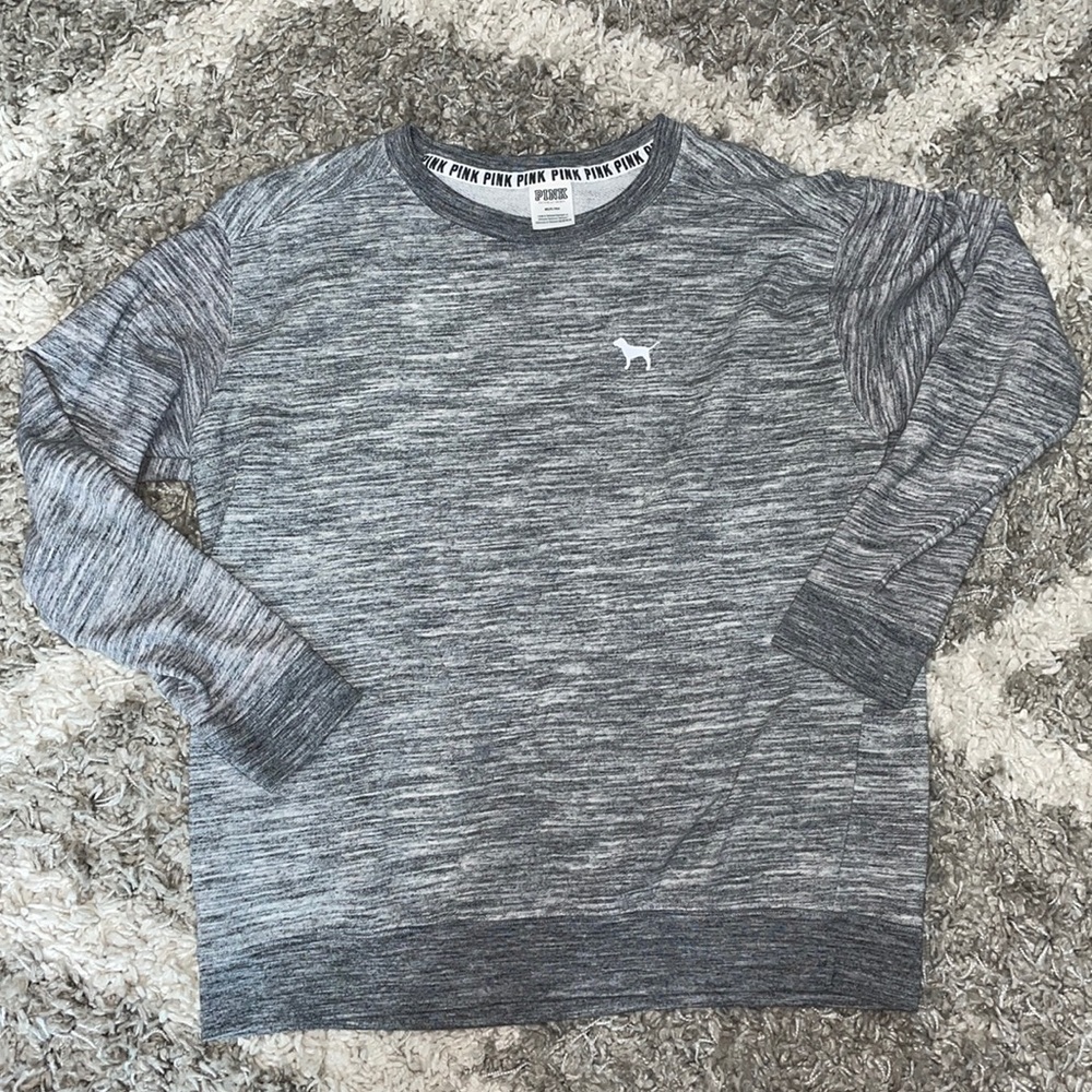 PINK Victoria’s Secret heather grey sweatshirt